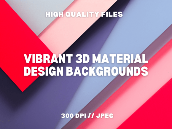 10 Vibrant 3D Material Design Backgrounds to Modernize Your Visual Content