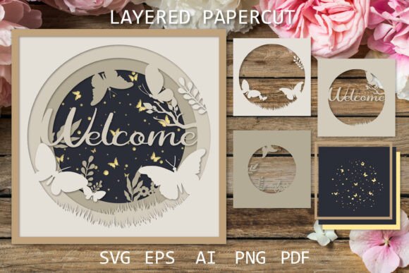 3D Layered Welcome Card Design Guide