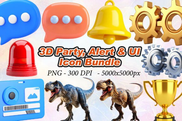 3D Party, Alert UI Icons: Visual Impact