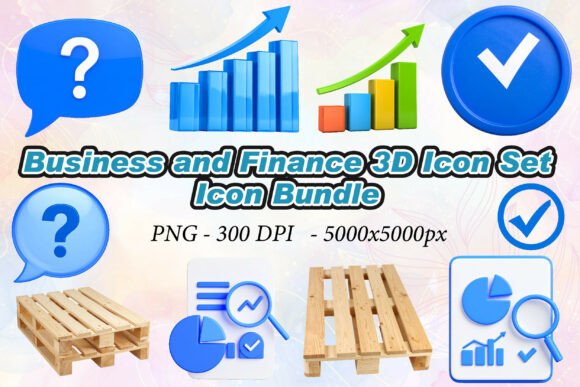 Business and Finance 3D Icon Set: A Practical Resource for Modern Design