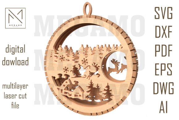 Choosing the Right Santa Sleigh Forest Ornament SVG for Layered Holiday Crafts