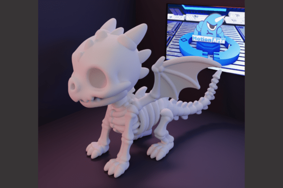 Dragon Skeleton: Strategic Value in 3D Printed Fantasy Assets