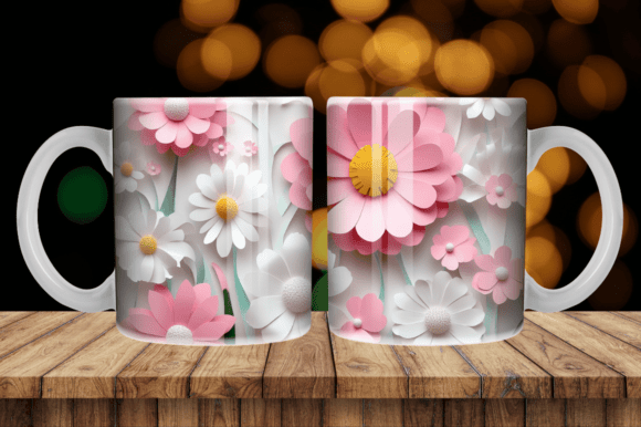 Elevate Crafts with 3D Flower Tumbler Design