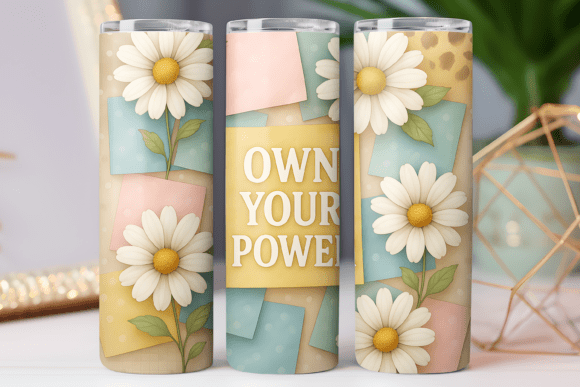 Elevate Your Daily Grind with a Motivation Tumbler Wrap Skinny Design 3D