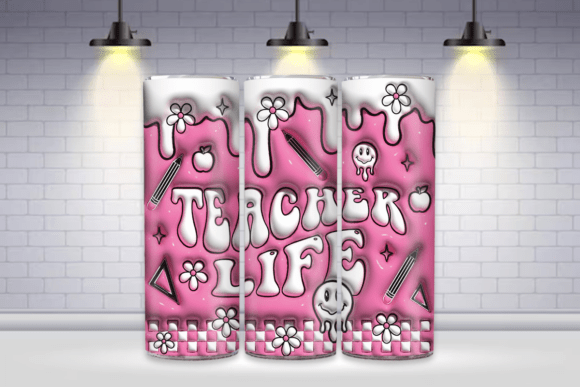Elevating Classroom Style with the Teacher Life 3d Tumbler Design