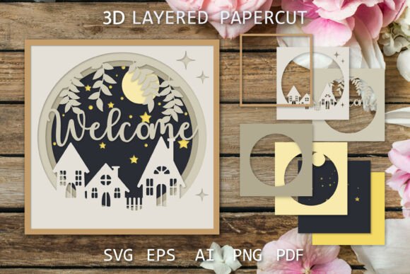 Elevating Handmade Greetings with 3D Layered Papercut Art