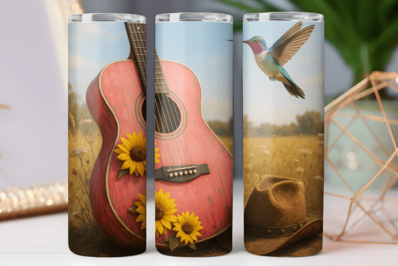 Elevating Your Craft with the Music Tumbler Wrap Skinny 20oz Design 3d