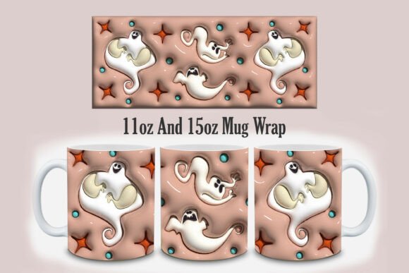 Evaluating the Halloween Iridescent Ghost 3D Mug Design