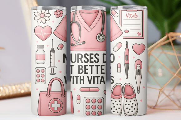 Evaluating the Nurse Tumbler Wrap 20oz Skinny Design 3d for Professional Sublimation Projects