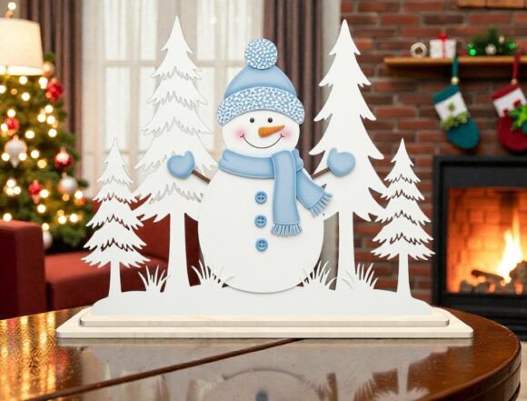Evaluating the Snowman Winter Scene 3D Laser Cut SVG for Holiday Crafting