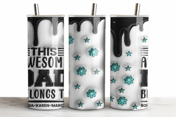 Father’s Day 3D Tumbler Wrap Design
