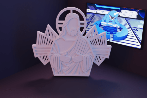 Jesus – Arte 2D: Bridging Digital Design and Tangible Faith