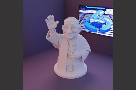 Papa Leão XIV: 3D Art for Designers