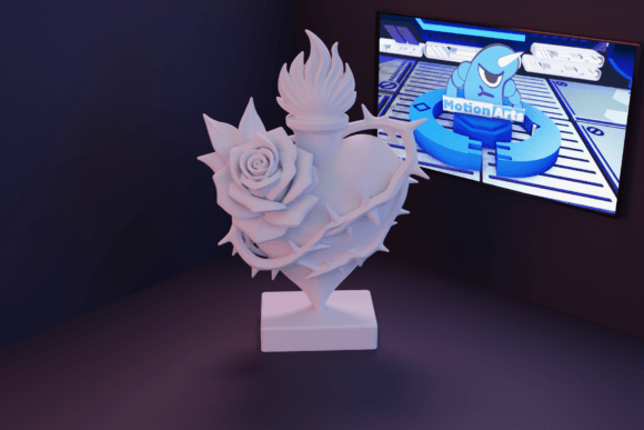 Sagrado Coração De Jesus: 3D Art & Faith