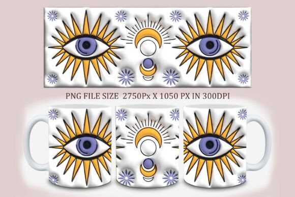 Strategic Visual Positioning: Leveraging 3D Mug Design, Mystic Celestial Aesthetics for Brand Growth